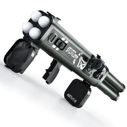 2026 Quadruple Rocket Launcher Toy Gun Shooting Model Soft Bullet Blaster Outdoor Games Weapon for Children Boys Gift