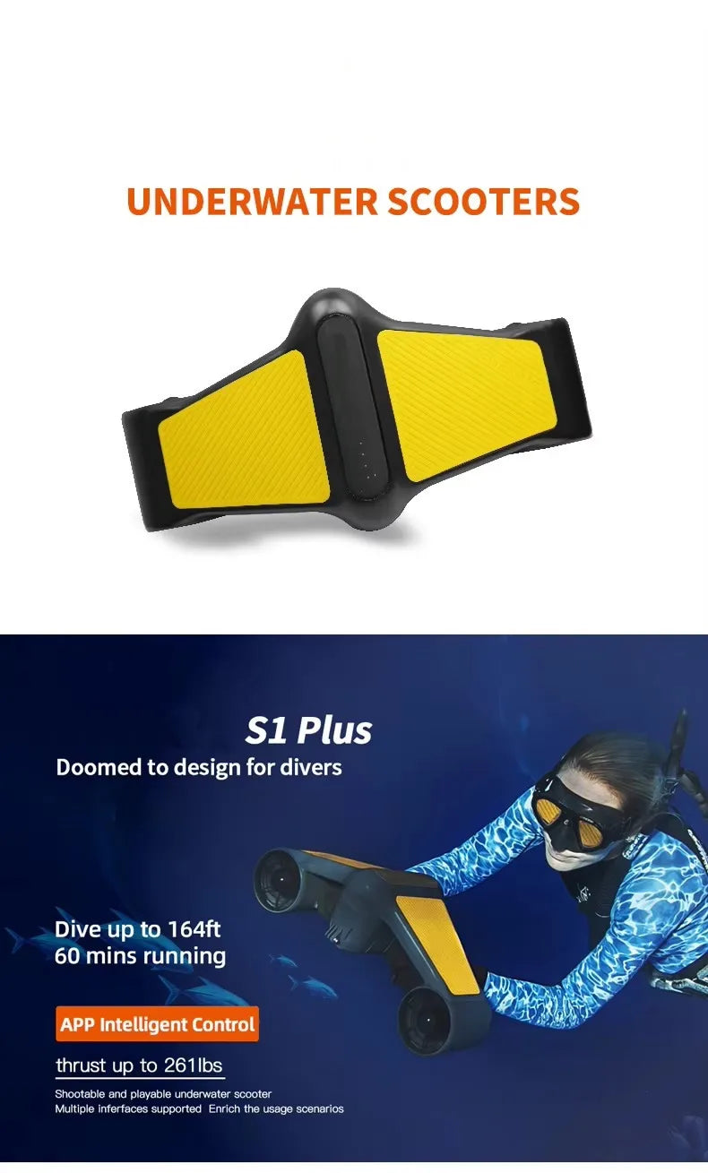 Sinodiving New Version ABS Material Electric Sea Scooter Fashionable Underwater Dual Propeller for Water Sports Wholesale