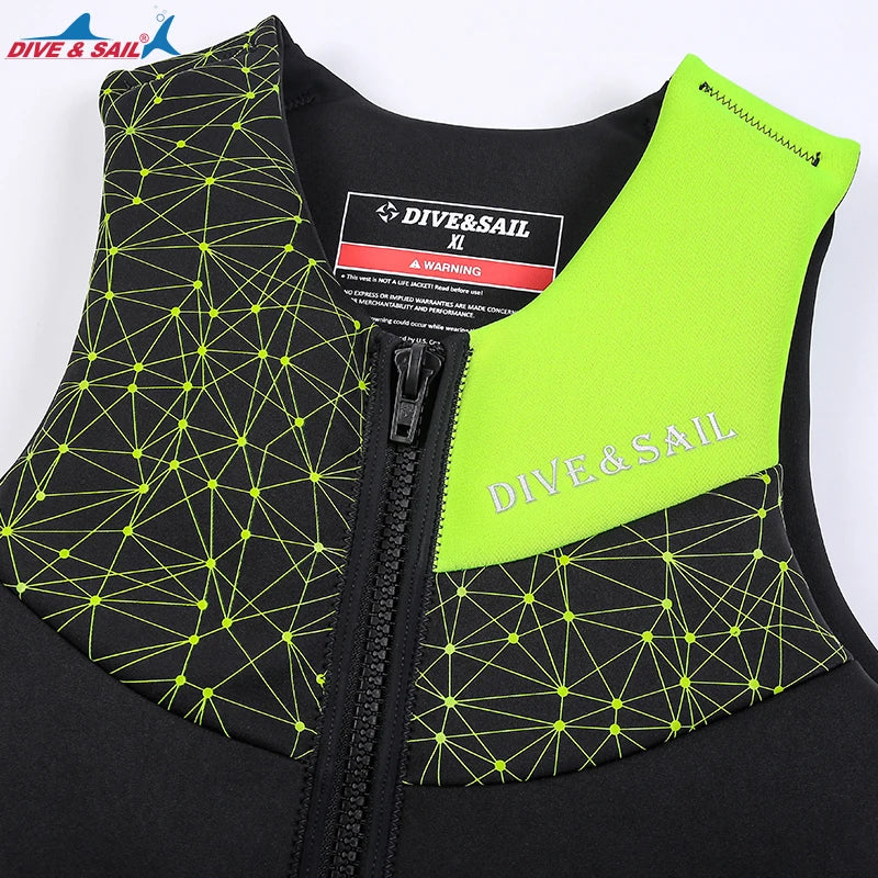 Adult Neoprene EPE Foam Buoyancy Aid Swim Float Suit Kayak Drifting Swimming Fishing Life Vest Jacket for Men Women Watersports
