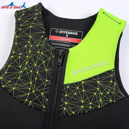 Adult Neoprene EPE Foam Buoyancy Aid Swim Float Suit Kayak Drifting Swimming Fishing Life Vest Jacket for Men Women Watersports