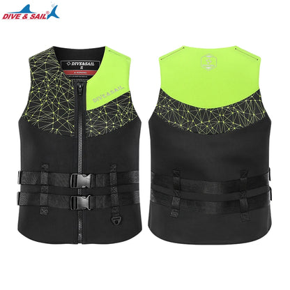 Adult Neoprene EPE Foam Buoyancy Aid Swim Float Suit Kayak Drifting Swimming Fishing Life Vest Jacket for Men Women Watersports
