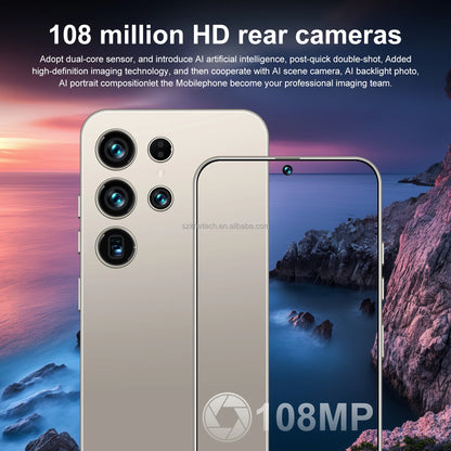 S26 Ultra 4G/5G Android 14 Smartphone High Quality Unlocked 16GB+1TB Memory Dual Sim with Cheap Price