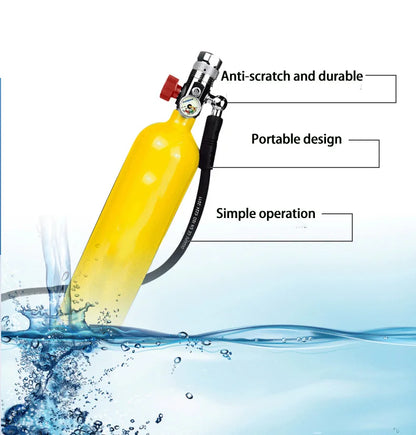 2023 Factory Hot Oxygene Cylinder Portable Mini scuba Diving air tank Cylinder 1L the Lung tank