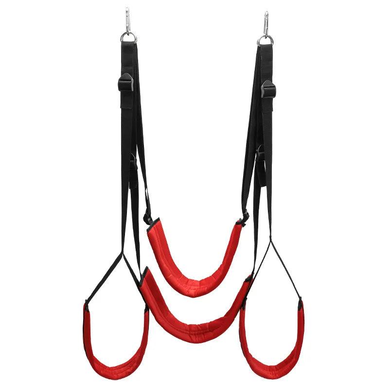 Sex Product Love Sex Swing 5-pad  Soft Material Hanging Door Swing Portable Thigh Restraint Sling Swing Sex Toys For Couple