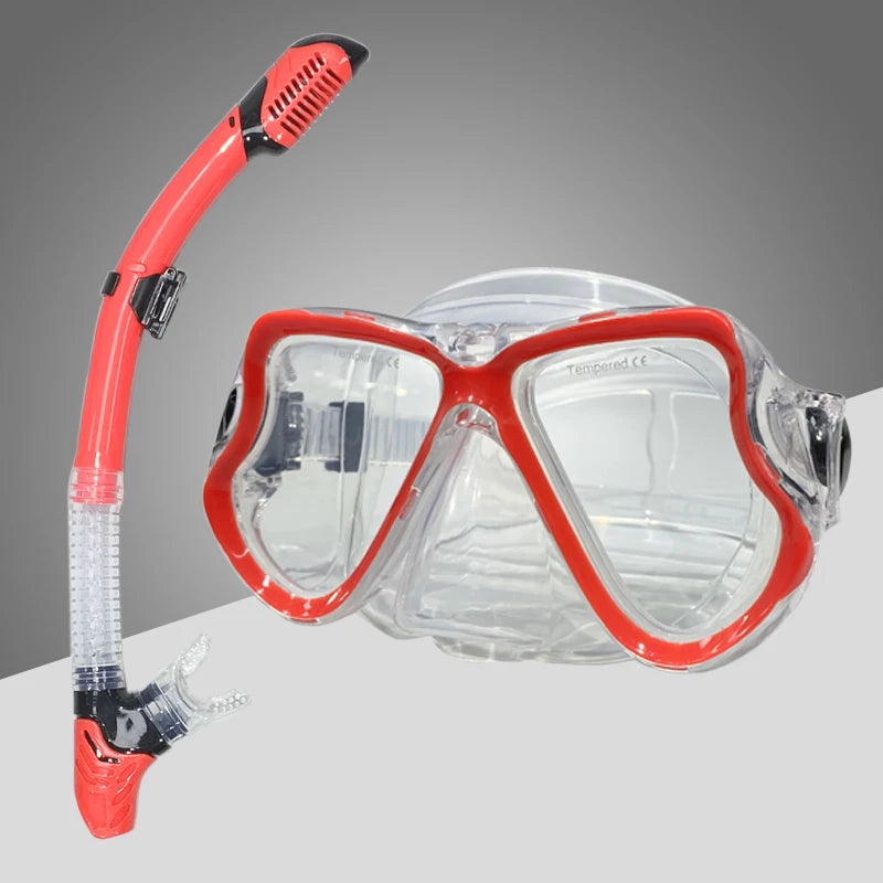 Diving Masks for Adults Snorkeling Breath Tube Set Glasses for Women Men Anti-slip Buckle Masks