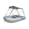 Factory Direct 3.8m Foldable Inflatable Boat Heat Welded PVC/Hypalon Sport Boat for 6 Person Aluminum Floor Dinghy for Sale