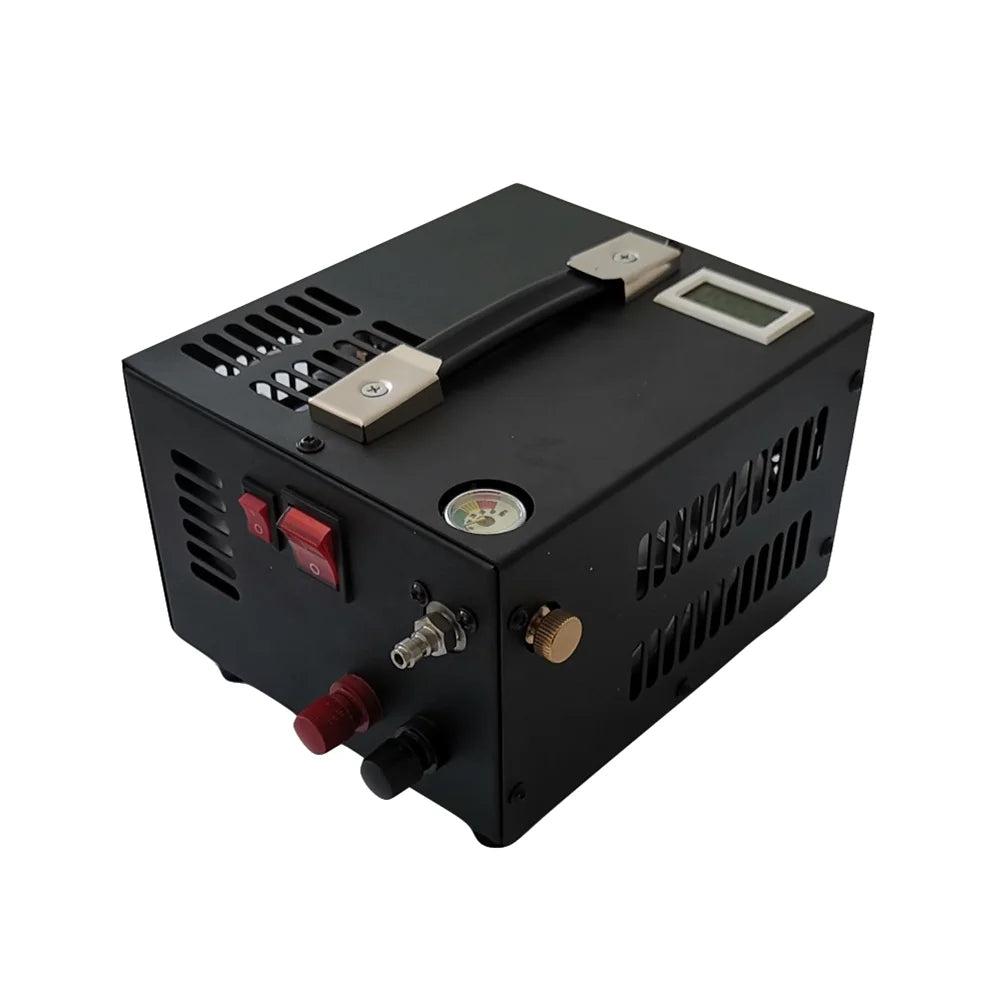 12V/110V/220V MINI Air Compressor Oil-Free Lubricating Mini Portable 300bar 4500psi High Pressure for Mini Scuba Tank