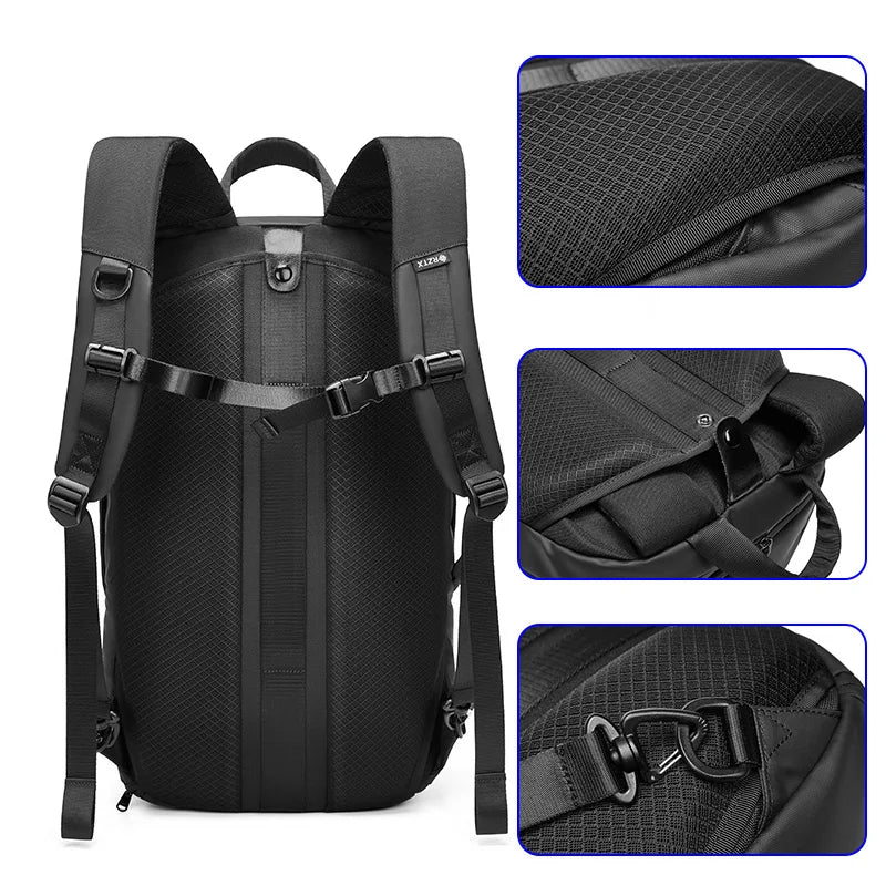 Fashion Minimalist Male Travelling Waterproof Oxford Laptop Backpack for Men Backpack Manufacturer