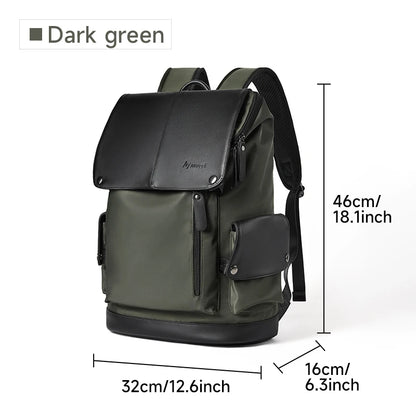 MOYYI Smart 15.6 Inch Laptop Backpacks Large Capacity Oxford Backpacks for Men Outdoor Travel Zipper Men's Backpack