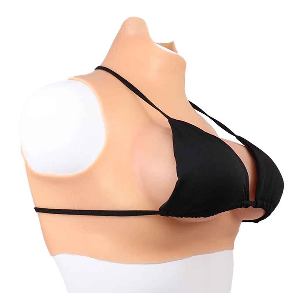 Prosthetic Breast Transvestite Gay Realistic Elastic Breasts Soft Silicone Wearable Breasts Chest Fun Adult Products Wholesale