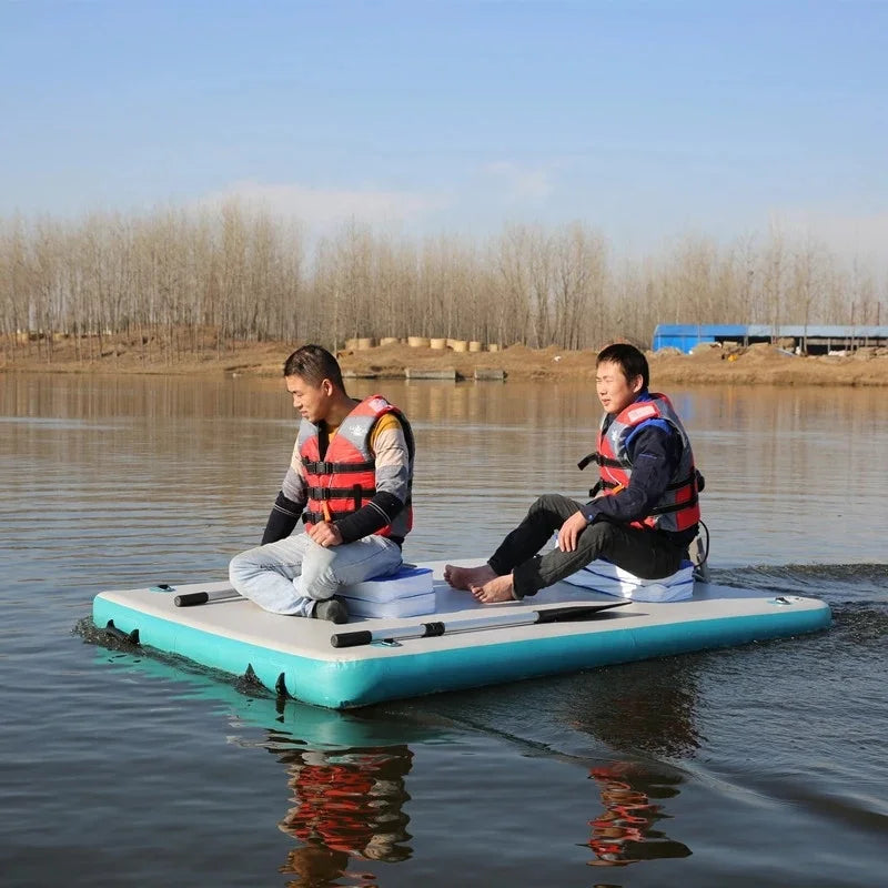 Inflatable Water Floating Platform Mat Fishing Boat Thickening Inflatable Boat Magic Carpet