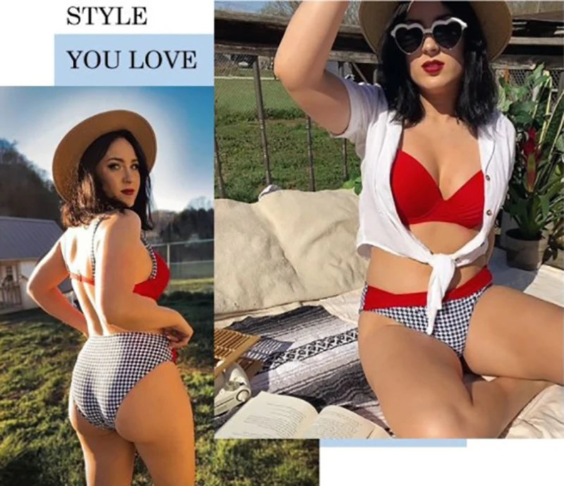 Stripe Swimsuits Women 2021 Low Waist Bikini Set Push Up Two Piece Swimwear Women New Print Bathing Suit Female Brazilian Bikini