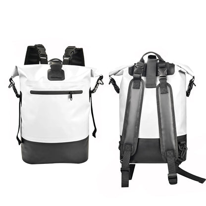 500D PVC Dry Bag 50L Waterproof Backpack with Double Strap for Casual Outdoor Sports