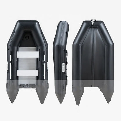 Havospark HW-R01 1 Person Inflatable Kayak Fishing Boat with LDPE/HDPE Hull Black Color Drifting Ready