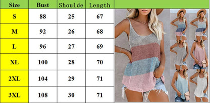 Color Block V Neck Womens Shirts and Tank Tops Knitted Vest Tops Sleeveless Women Blouse Custom Logo 2022 Spring Sexy Lady Top