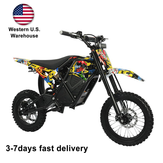 US Hot Sale Urban Electric Dirt Bike 2000W Brushless Motor Front 14" Rear 12" Tire Electric Moto Bike Racing Bike