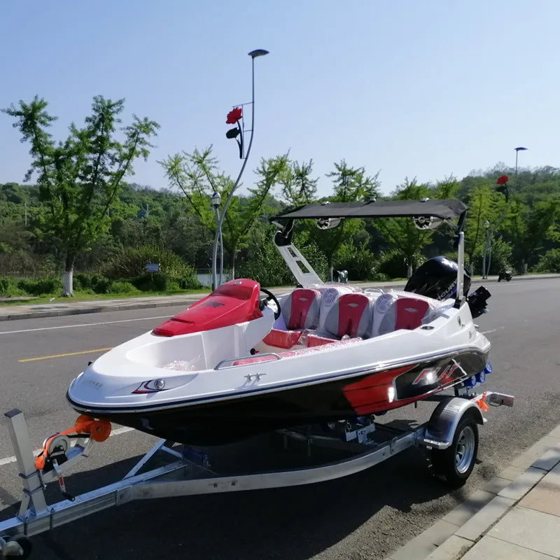 High Quality 16 FT 4.8 M Fiberglass Small Outboard Jet Ski Boat