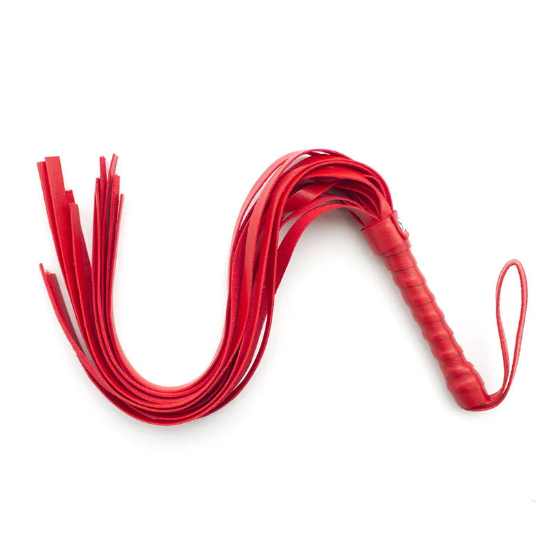 Exotic Flirting Toys of Scattered Tassel Small Leather Whips for Fetish Spanking BDSM Bondage Flogger Riding Crop Adult Games