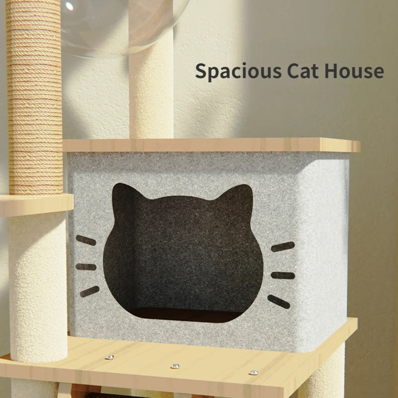Cat Tree Multi-Level Tower Cat Scratching Post Kitten Toy Cozy Condo Climb Furniture Climbing Tower Toy Cat Products
