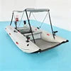Factory Direct Cheap Price Inflatable Catamaran Dinghy 330-430cm Air Floor Foldable Mini Cat Boat for Fishing Diving