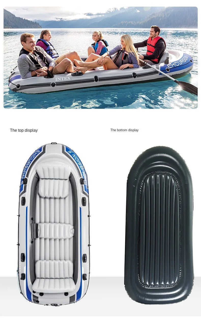 Quality Thickened Portable Large Outdoor Travel Camping Fishing Boat Steamboat Speedboat Travel 1-2  Inflatable Rubber Boat