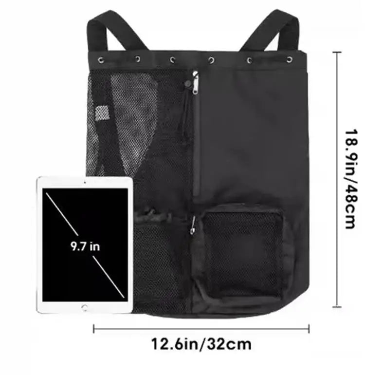 Swim Diving Bag Mesh Drawstring Backpack Wet Beach Gym Backpack