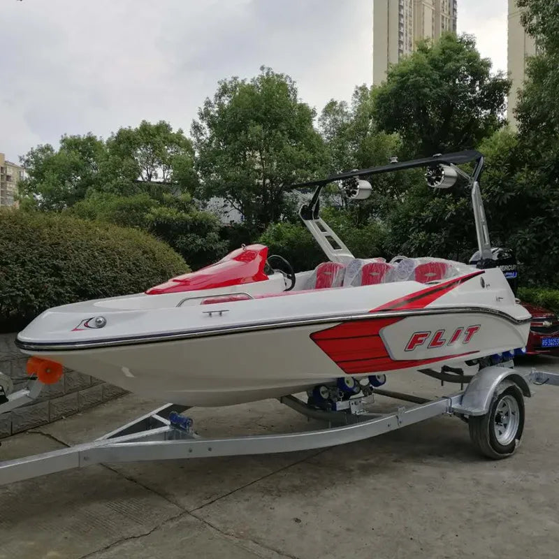 High Quality 16 FT 4.8 M Fiberglass Small Outboard Jet Ski Boat