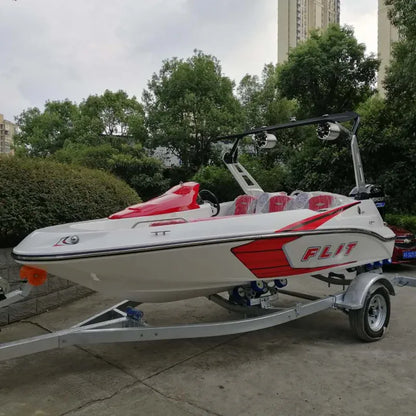 High Quality 16 FT 4.8 M Fiberglass Small Outboard Jet Ski Boat