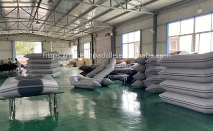3.2m 4 5 6 Person Inflatable Fishing Boat Rowing Kayak Canoe Air Floor With Free Accessories