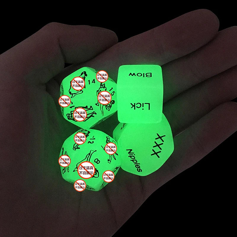 Sex Toys For Couples Women Adult Game Funny Sex Dice 6/12 Sides Romance Love Humour Gambling Erotic Crap Dice Bar Christmas Gift