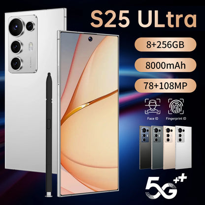 Original Condition S25 Ultra 5G Android Phone 7.3 Inch HD Screen MTK Processor Unlocked 5G Smartphone