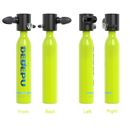 DEDEPU 0.5L scuba tank Small Scuba Diving Green Air Tank for Underwater Sports