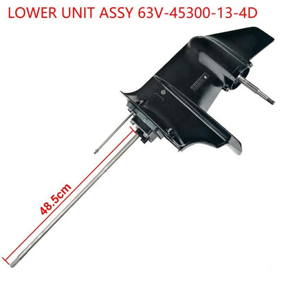Outboard Engines Parts Gearcase 63V-45300-13-4D Long Lower Unit Assy for Yamaha 2 Stroke 15hp Outboard Motor Parts 9.9FMH 15FMH