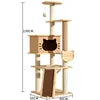 Cat Tree Multi-Level Tower Cat Scratching Post Kitten Toy Cozy Condo Climb Furniture Climbing Tower Toy Cat Products
