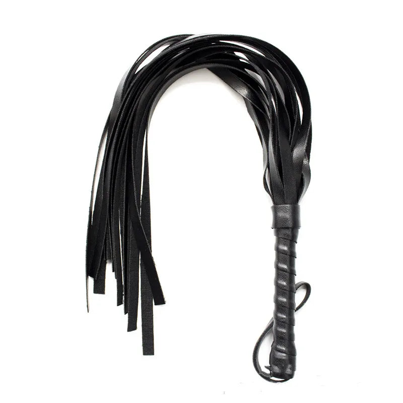 Exotic Flirting Toys of Scattered Tassel Small Leather Whips for Fetish Spanking BDSM Bondage Flogger Riding Crop Adult Games