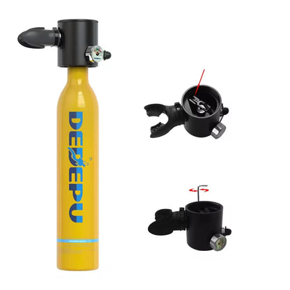 Dedepu  Mini  Breath Portable Scuba Diving Chamber Equipment 0.5L Without Glasses Scuba Tank Air Cylinder