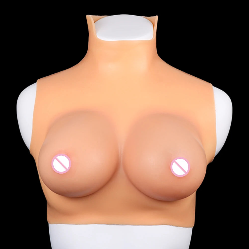 Prosthetic Breast Transvestite Gay Realistic Elastic Breasts Soft Silicone Wearable Breasts Chest Fun Adult Products Wholesale