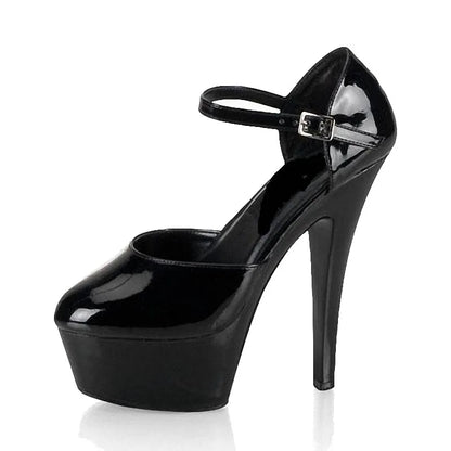 Spring and Autumn New Round Head Red Wedding 15cm Thin Heel Platform High Heels T-stage Model Show Fashion Shallow Mouth Single