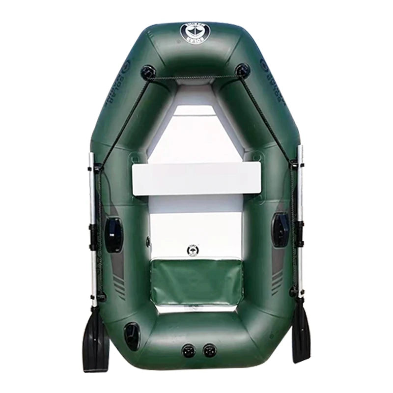 1 Person 175 Cm Rowing Inflatable PVC Fishing Boat Kayak Canoe Raft Dinghy Hovercraft Air Deck Bottom With Free Accessories
