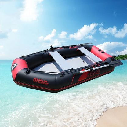Solarmarine 260cm 0.7mm PVC Inflatable Boat for 3 People 3-person Air Mat Floor Rowing Boat