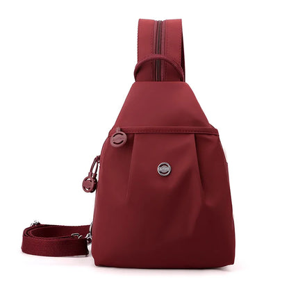 Mini Waterproof Anti-theft Women's Chest Bag 2025 New Simple Versatile Fashion Oxford Cloth Casual Small Mini Women's Backpack