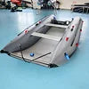 Truekit Quality 330/360/390/430cm Folding Inflatable Catamaran Boat 4 Persons High Speed Fishing Dinghy