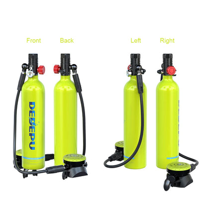DEDEPU 1L Fluorescent Green Mini DEDEPU Scuba Tank Scuba Diving Equipment
