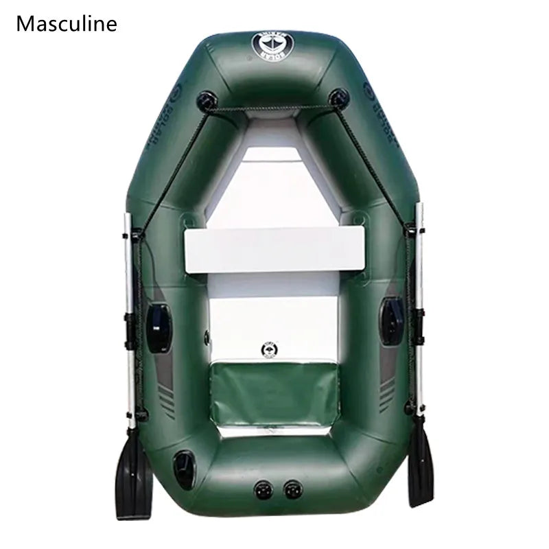 Solar Marine 2 Person PVC Fishing Boat 2M Inflatable Kayak Wear-resistant Canoe Waterplay Craft with Free Accessories