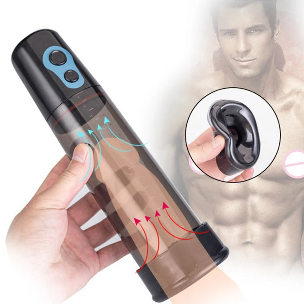 Adult Products for Men Electric Penis Extender Pump Rechargeable Men Pump Penis Enlargement Vacuum Pump