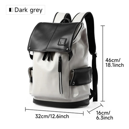 MOYYI Smart 15.6 Inch Laptop Backpacks Large Capacity Oxford Backpacks for Men Outdoor Travel Zipper Men's Backpack