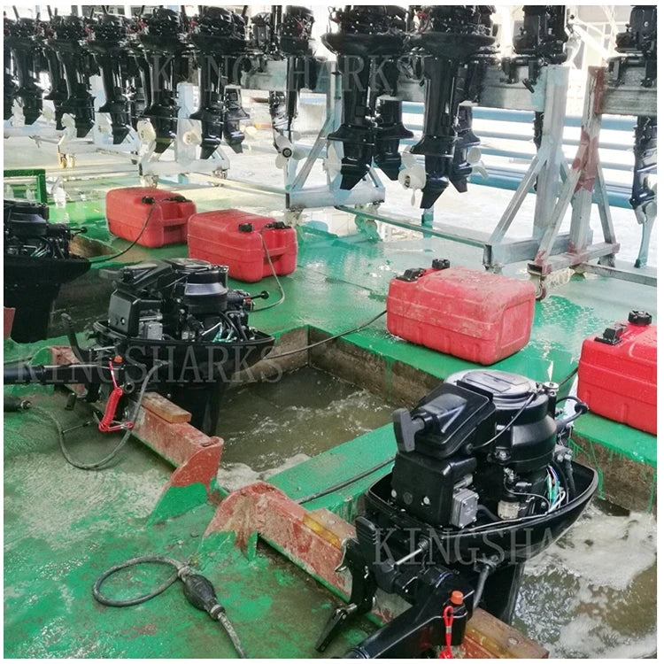 2 Stroke 6Hp Short Shaft Manual Start Gasoline Boat Outboard Motor High Quality Hangkai 6 hp Inflatable Rubber Boat Engines