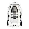 100% Full Heat Welded 5.7 ft 175 cm Single Person Fishing Boat PVC Inflatable Kayak 0 Glue Against Saltwater and Sunlight UV