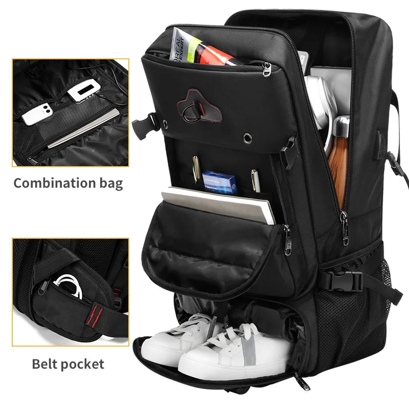 Factory Wholesale 70L Travel Men Big Backpack Waterproof Tactical Outdoor Camping Travel Hiking Backpack for Men