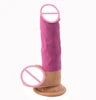 New Arrivals Silicone Golden Realistic Dildos Female Masturbation Suction Cup Penis Lesbian Adult Products
